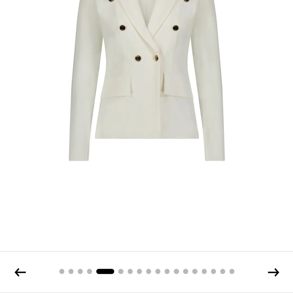 Chic Double-Breasted Cream Cardigan